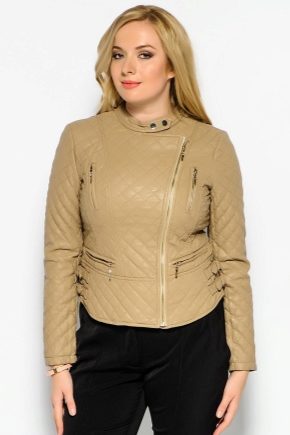Jaquetas de couro femininas em tamanhos grandes