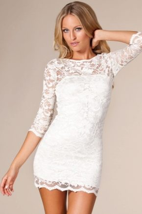 Witte kanten jurk 
