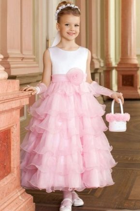 vestido de tule elegante para meninas