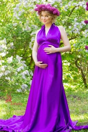 Šaty na focení těhotných žen