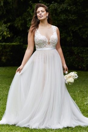 Svatební šaty pro tlusté nevěsty