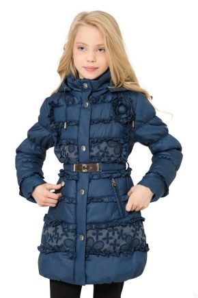 Polosezónní kabát pro dívky na podzim-jaro