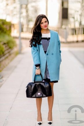 Elegante casaco azul 2022