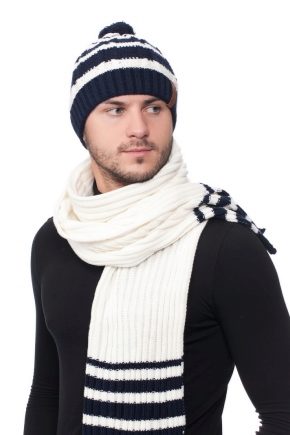Fashionable men's hat and scarf sets