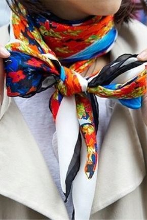 Women's silk scarves 
