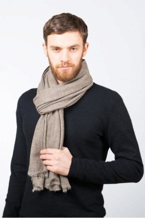 Cashmere men's scarf