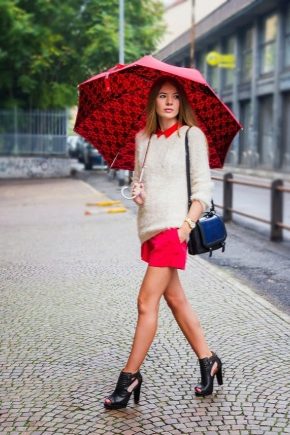 Şık şemsiyeler - kötü havalarda vazgeçilmez bir aksesuar