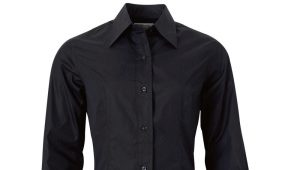 Kadınlar ve erkekler için siyah gömlek (148 fotoğraf)