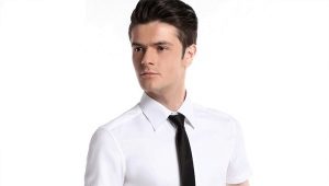 Camisa manga curta e gravata