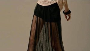 Transparent skirt: features and what to wear?