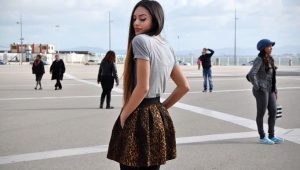 What to wear with a leopard print skirt?