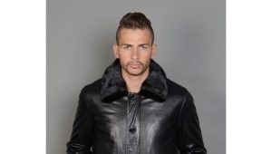 Jaquetas de couro de inverno para homens - a tendência deste ano