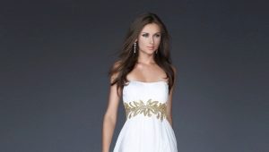 Witte jurk tot op de grond - prachtige luxe