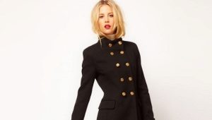 Women's classic black coat