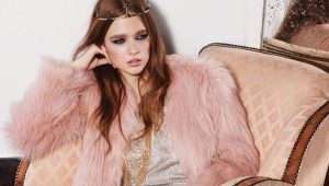 Pink fur coat - a mix of femininity, chic and glamour.