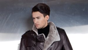 abrigos de piel de oveja de invierno para hombres