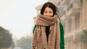 How beautiful to tie a big scarf?