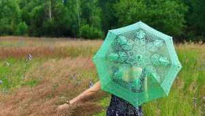 paraguas verde