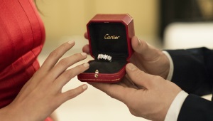 anéis de casamento Cartier