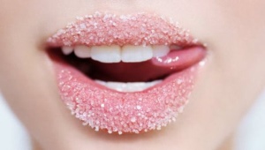Esfoliantes labiais com açúcar e mel