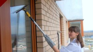 Regras para escolher um esfregão para limpar janelas