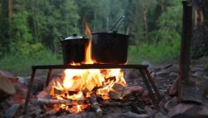 Cookware for a fire: varieties and selection rules