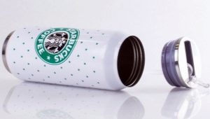 Căni termice Starbucks: descriere, avantaje și dezavantaje, selecție și funcționare