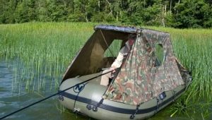 How to make an awning for a PVC boat with your own hands?