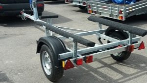 PVC boat trailers: types, selection and application