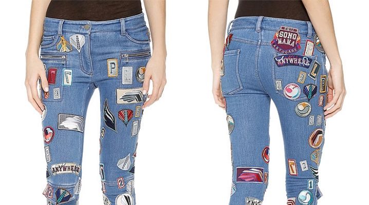 Jeans with patches