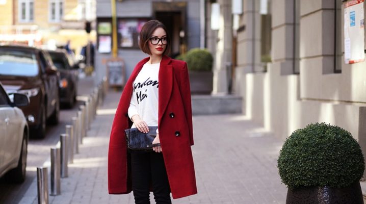 Burgundy coat