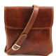 Fashionable men's shoulder bags made of genuine leather