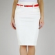 What to wear with a white pencil skirt?