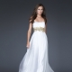 White dress to the floor - exquisite luxury