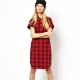 What to wear with a plaid shirt dress?
