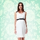 Stylish white maternity dress
