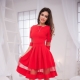 Red evening dress 