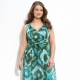 Šifonové letní šaty pro obézní ženy