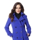 casaco azul feminino