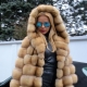 Fur coat made of fox sable