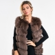 Fur coat vest