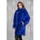 Blue fur coat - for bright personalities!