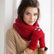 Stylish women's scarf-snood 