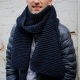 Cachecol masculino tricotado