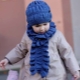 Knitted scarf for girls