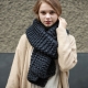 Women's knitted scarves
