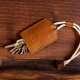 Leather men's key holder 