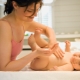 Óleo de massagem para bebês