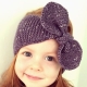 Knitted headband for girls