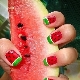 Manicure watermelon